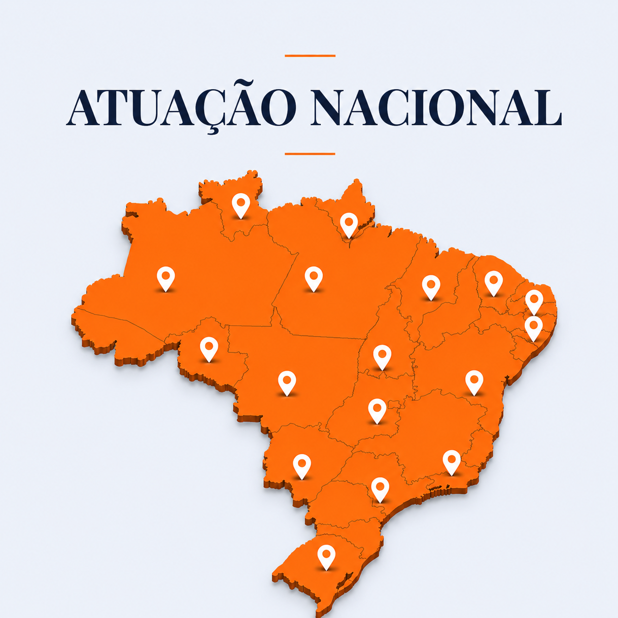 Atuação nacional da Valora em todo o Brasil